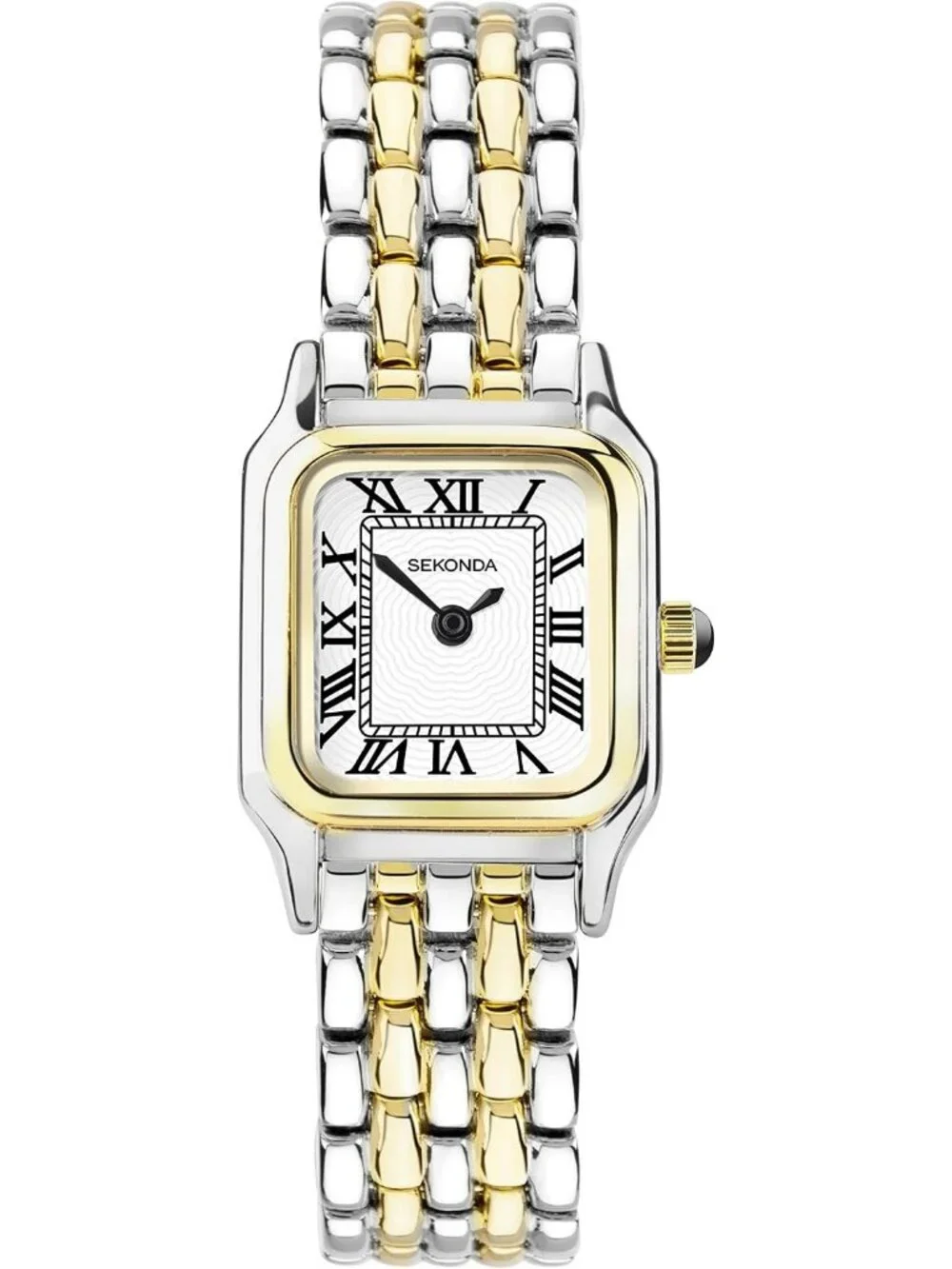 Women's Gold Two Tone 20mm Quartz Analogue Display and Alloy Strap Wrist Watches